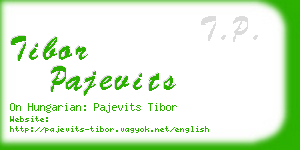 tibor pajevits business card